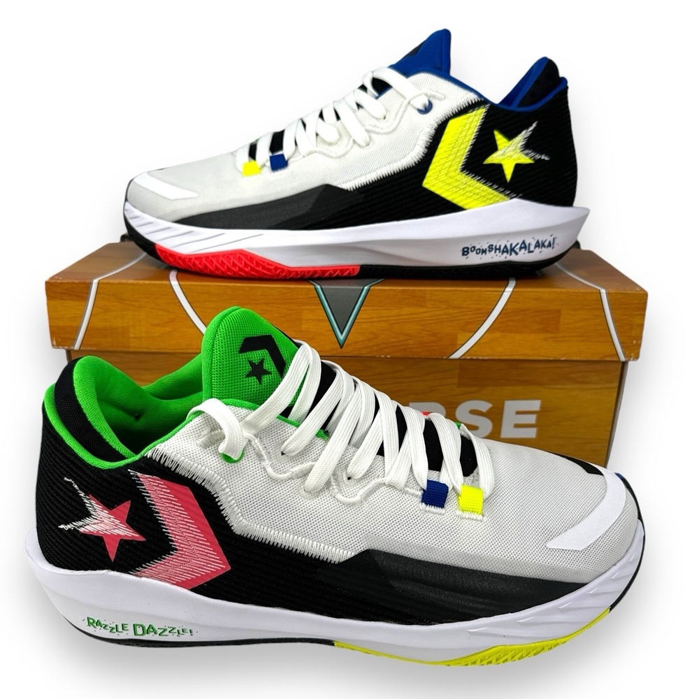 Converse All Star BB Jet Mid NBA JAM Basketball Sneaker White Red 171634C Sz 10